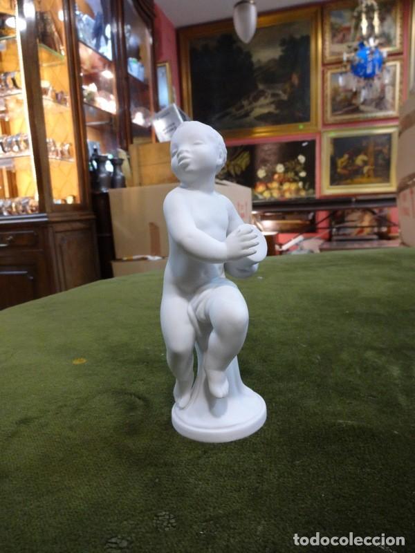 Antig&uuml;edades: figura querubin, musico Bidasoa.REF-8162 - Foto 1