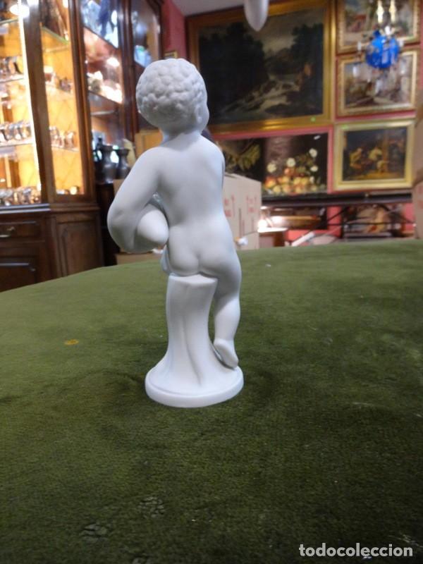 Antig&uuml;edades: figura querubin, musico Bidasoa.REF-8162 - Foto 3