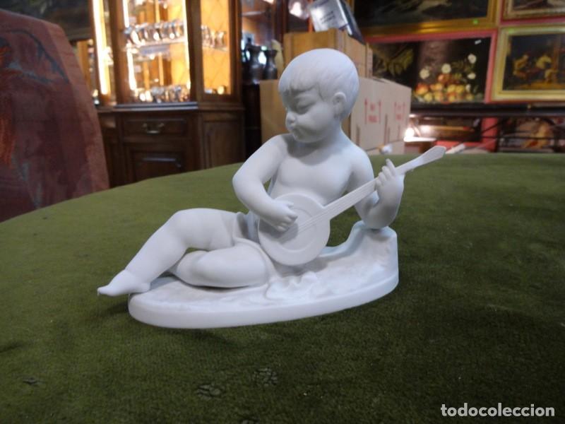 Antig&uuml;edades: figura querubin, musico Bidasoa.REF-8356 - Foto 1