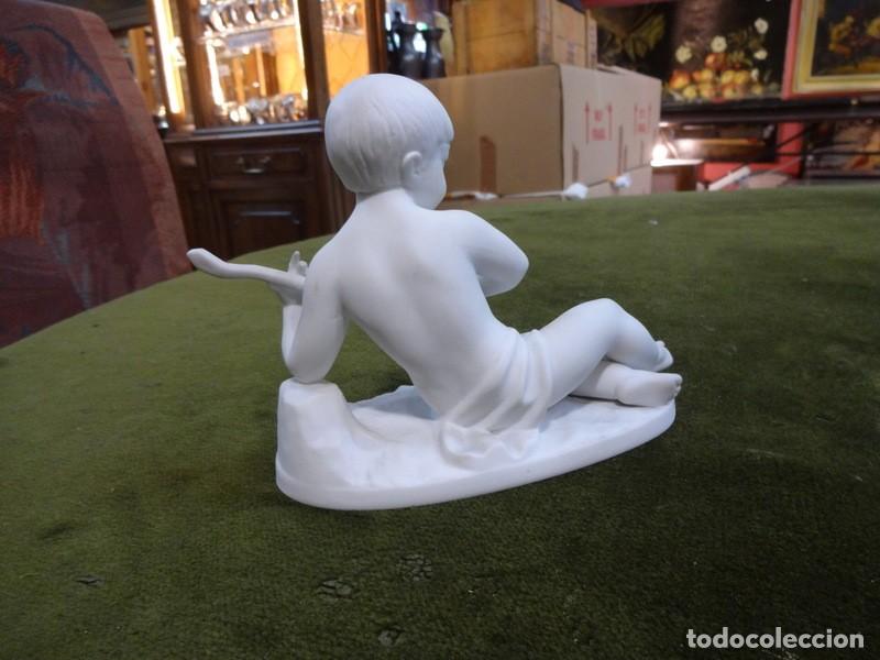 Antig&uuml;edades: figura querubin, musico Bidasoa.REF-8356 - Foto 2