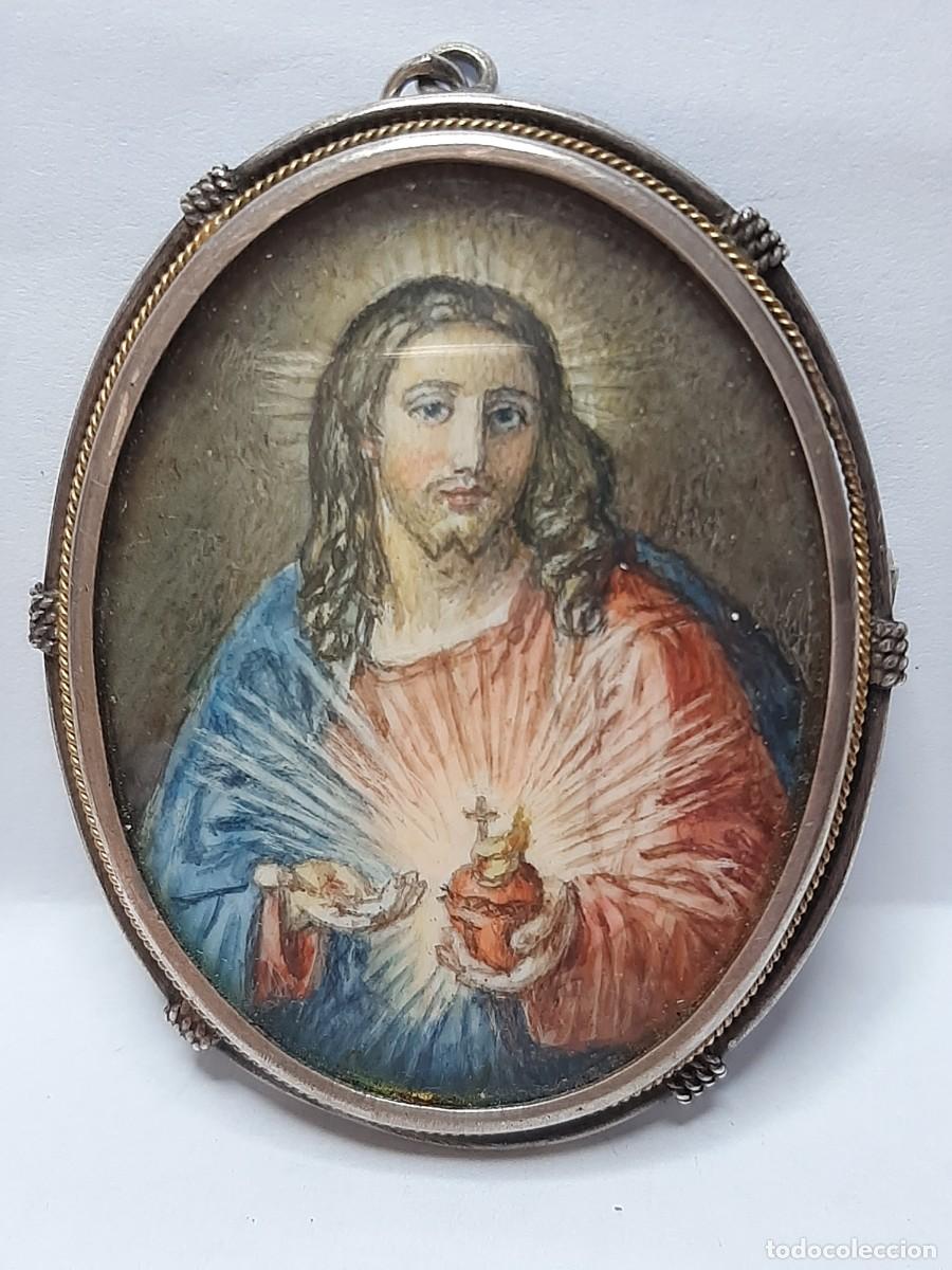 Antig&uuml;edades: Colgante/broche con miniatura - Foto 1