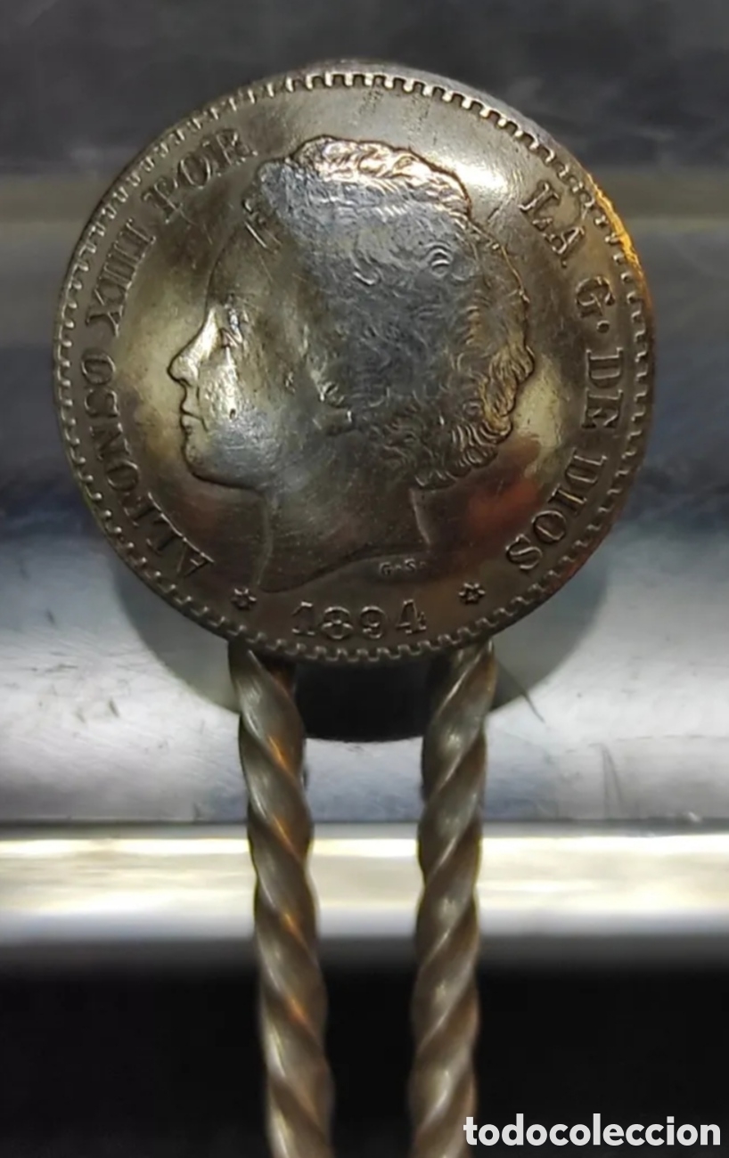 Antig&uuml;edades: CUCHARA PLATA MONEDAS ALFONSO XIII - Foto 4