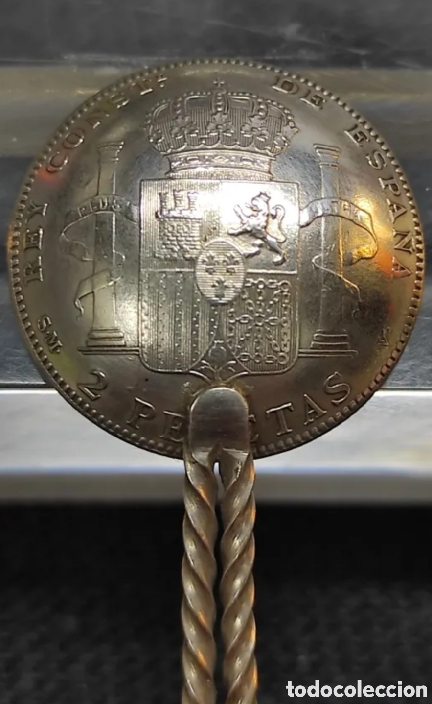 Antig&uuml;edades: CUCHARA PLATA MONEDAS ALFONSO XIII - Foto 5