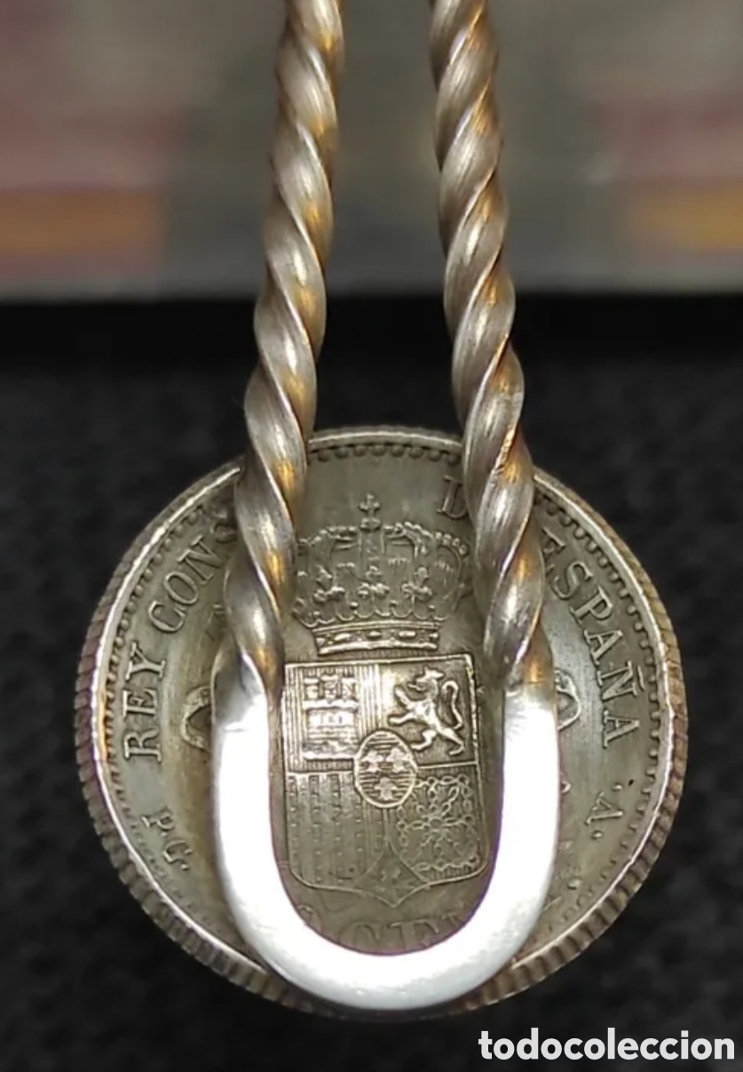 Antig&uuml;edades: CUCHARA PLATA MONEDAS ALFONSO XIII - Foto 7