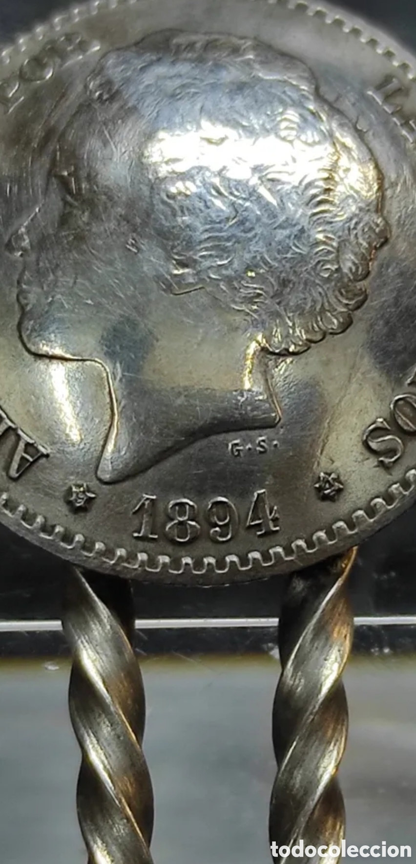 Antig&uuml;edades: CUCHARA PLATA MONEDAS ALFONSO XIII - Foto 8