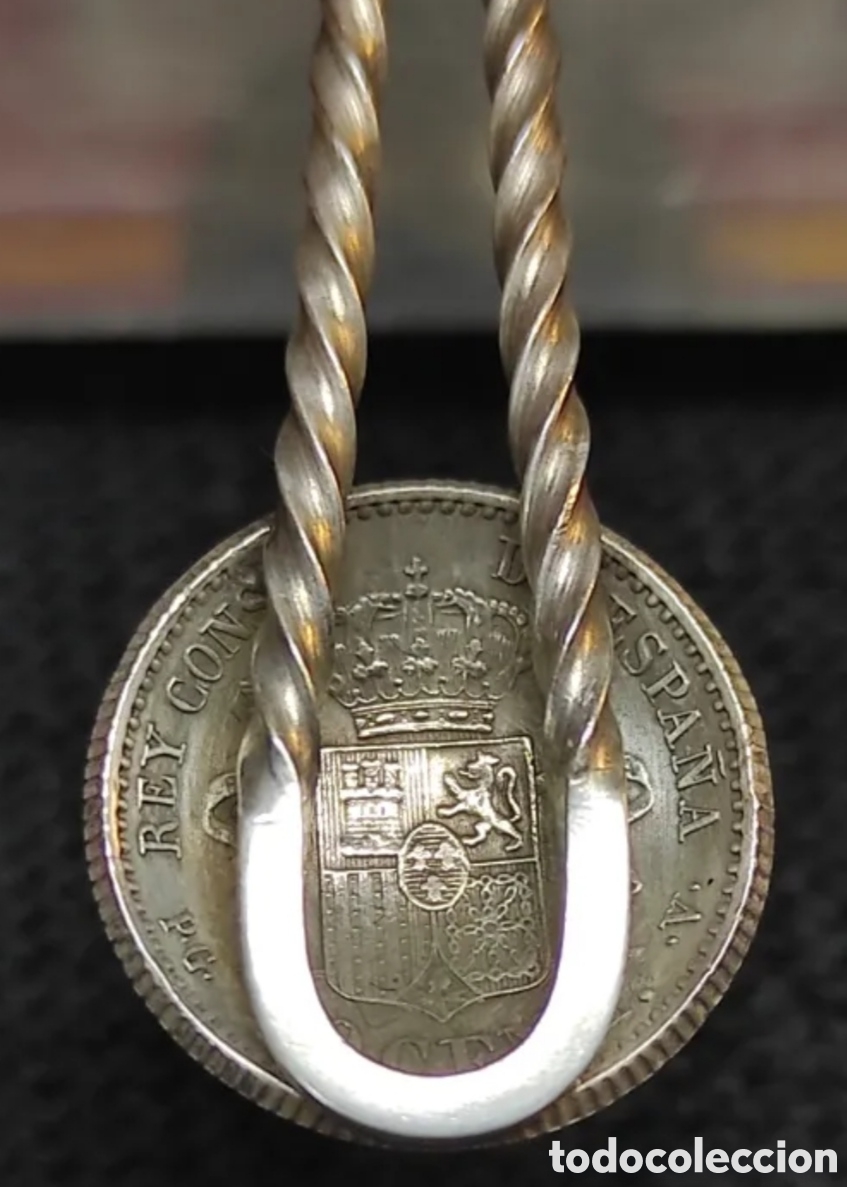 Antig&uuml;edades: CUCHARA PLATA MONEDAS ALFONSO XIII - Foto 10