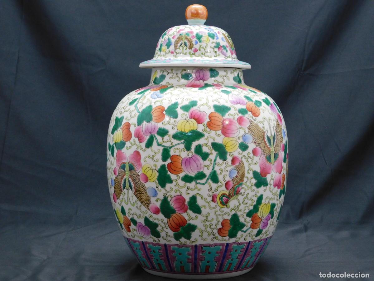 Antig&uuml;edades: Jarron Porcelana Chino - Foto 2