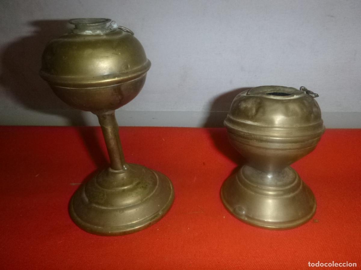 Antig&uuml;edades: DOS ANTIG UAS CAPUCHINAS DE LATON - Foto 1