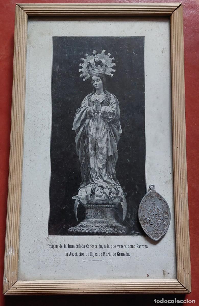 Antig&uuml;edades: Cuadro y medalla de las hijas de Maria - Foto 1