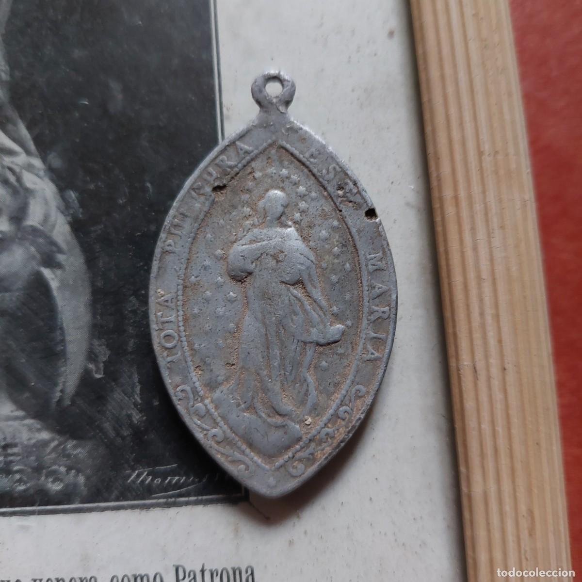 Antig&uuml;edades: Cuadro y medalla de las hijas de Maria - Foto 2