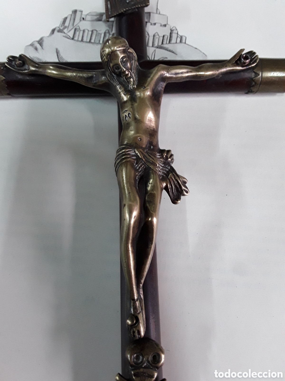 Antig&uuml;edades: Cristo de bronce - Foto 2