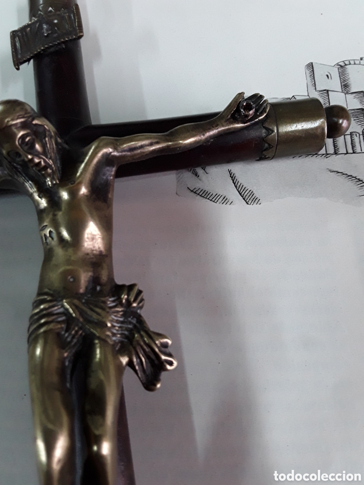 Antig&uuml;edades: Cristo de bronce - Foto 6