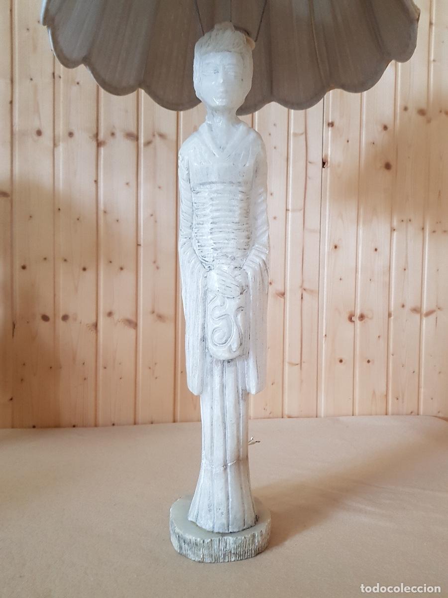 Antig&uuml;edades: LAMPARA ALABASTRO - Foto 2