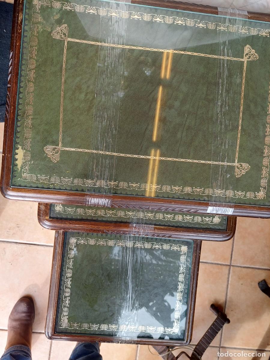Antig&uuml;edades: Conjunto de 3 mesas nido estilo ingles - Foto 3
