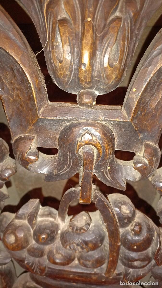 Antig&uuml;edades: M&eacute;nsula barroca madera tallada - Foto 7