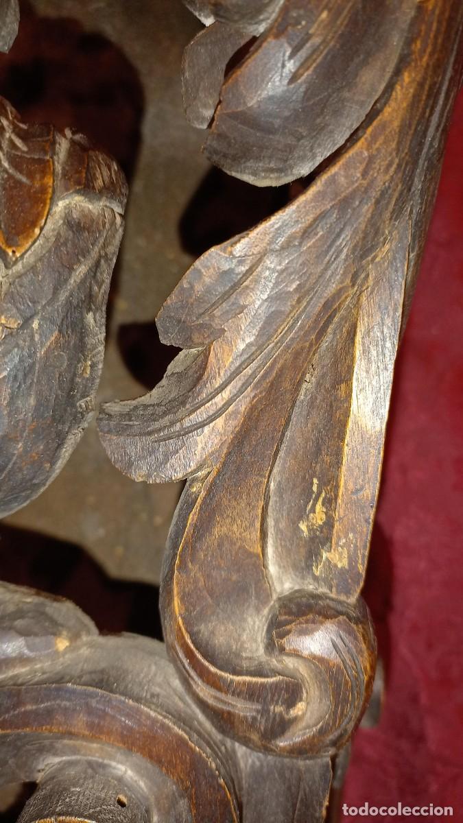 Antig&uuml;edades: M&eacute;nsula barroca madera tallada - Foto 15