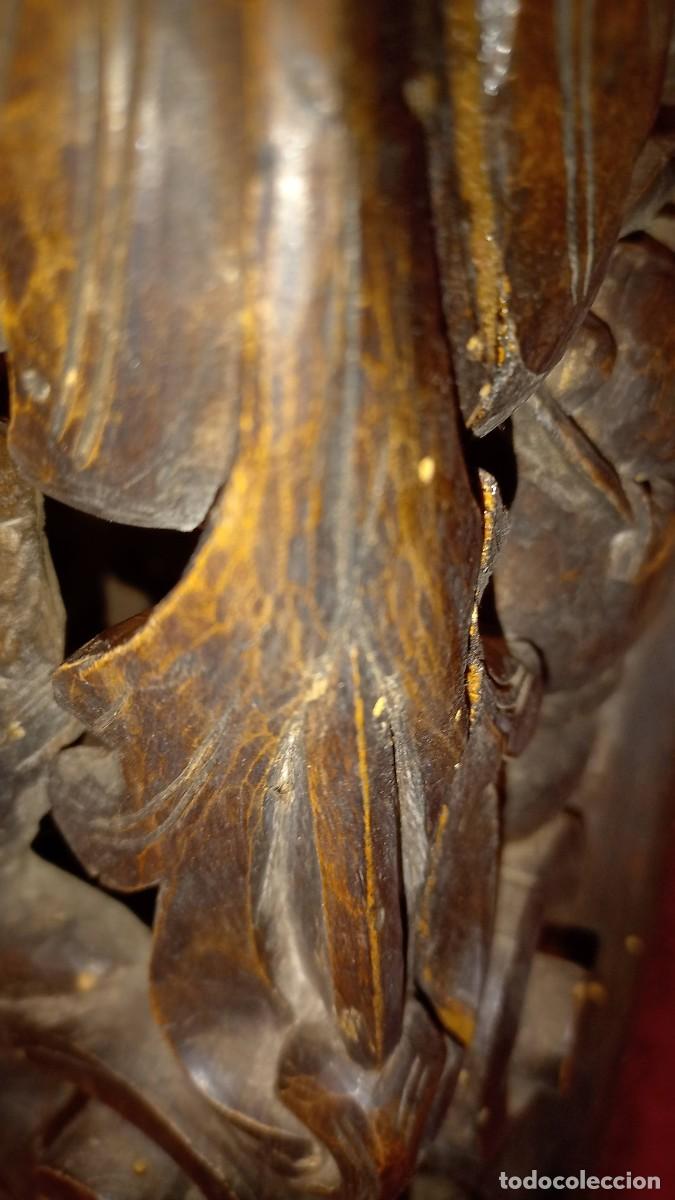 Antig&uuml;edades: M&eacute;nsula barroca madera tallada - Foto 17