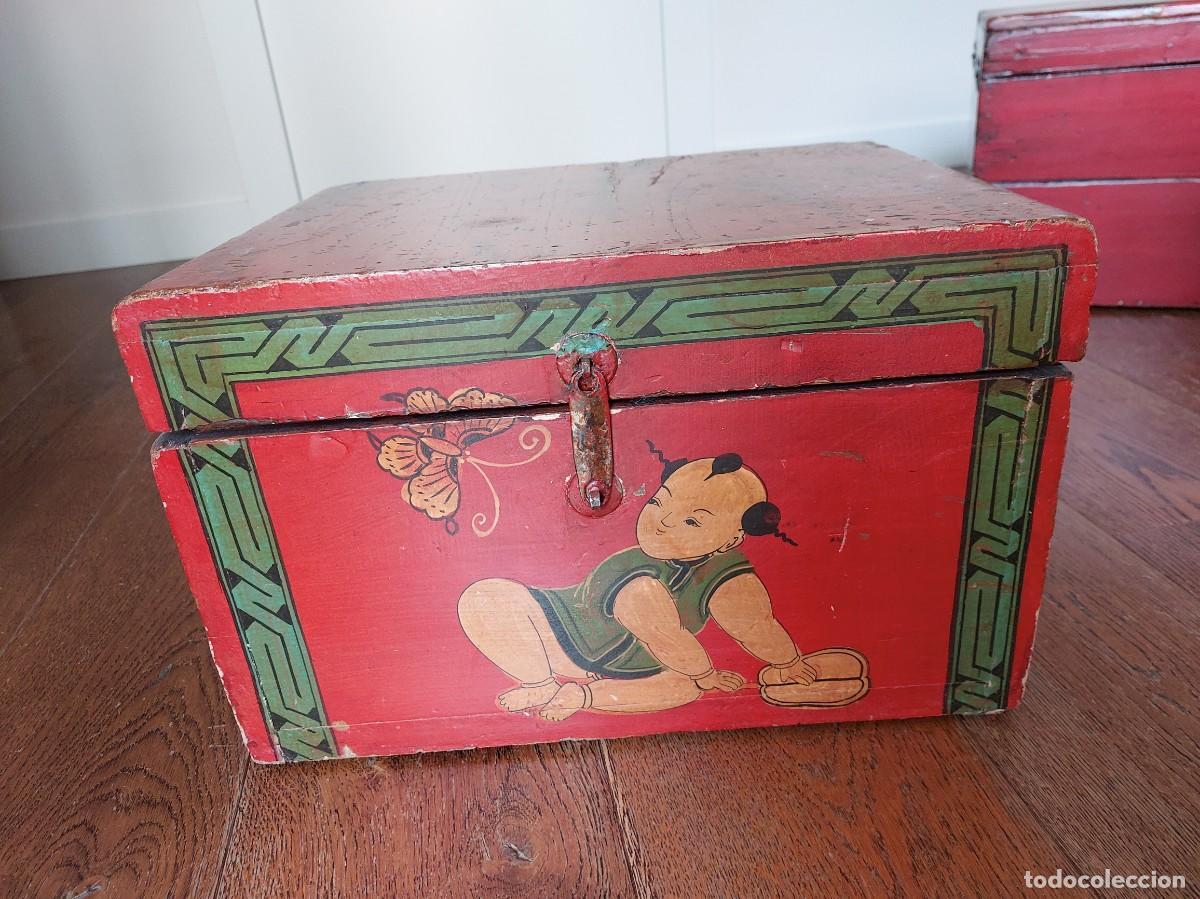 Antig&uuml;edades: CAJA GRANDE, POLICROMADA CHINA - Foto 2