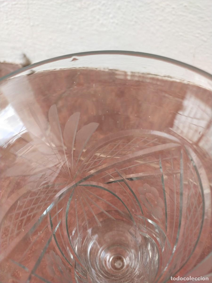 Antig&uuml;edades: Jarr&oacute;n copa cristal tallado - Foto 3