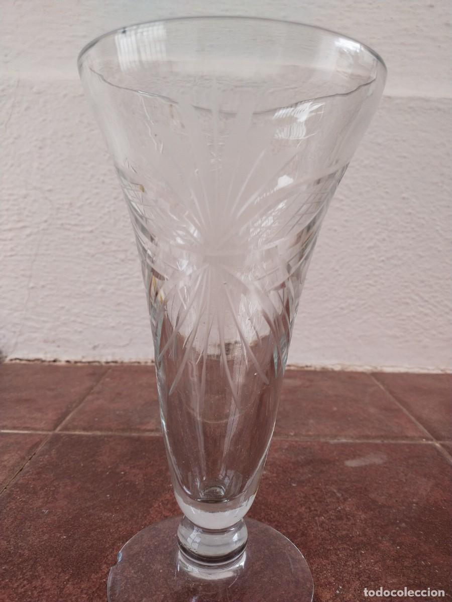 Antig&uuml;edades: Jarr&oacute;n copa cristal tallado - Foto 4