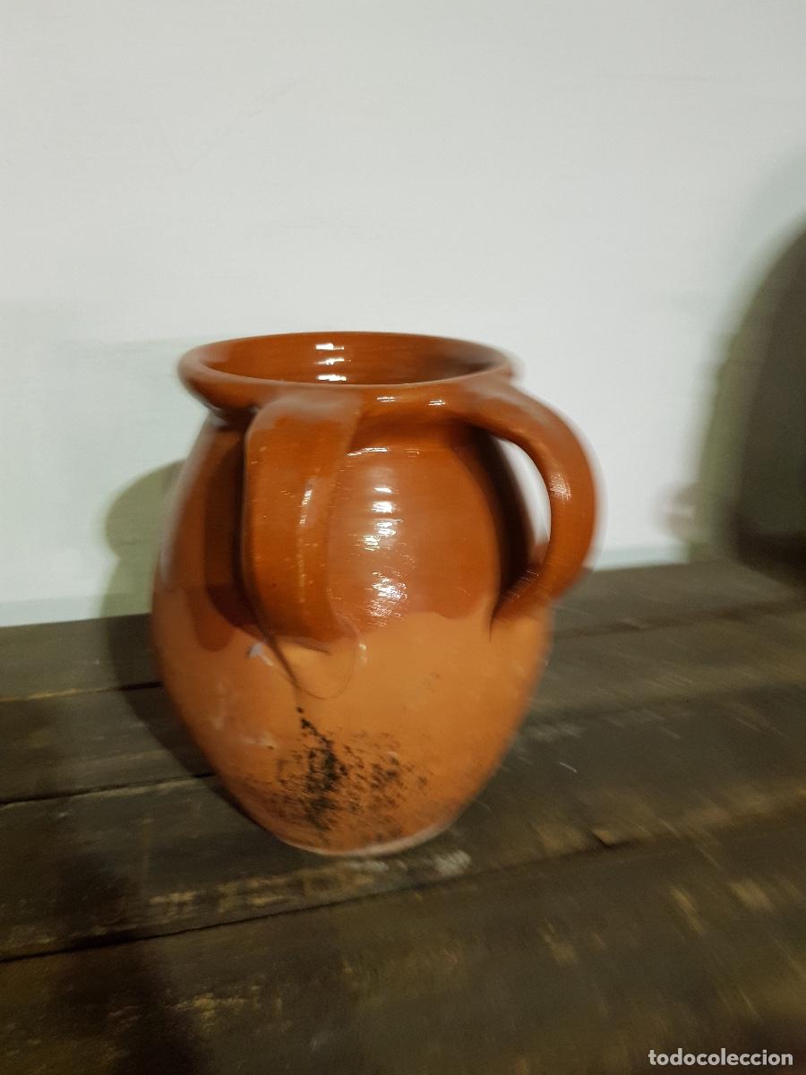 Antig&uuml;edades: PUCHERO BARRO ESMALTADO - Foto 2