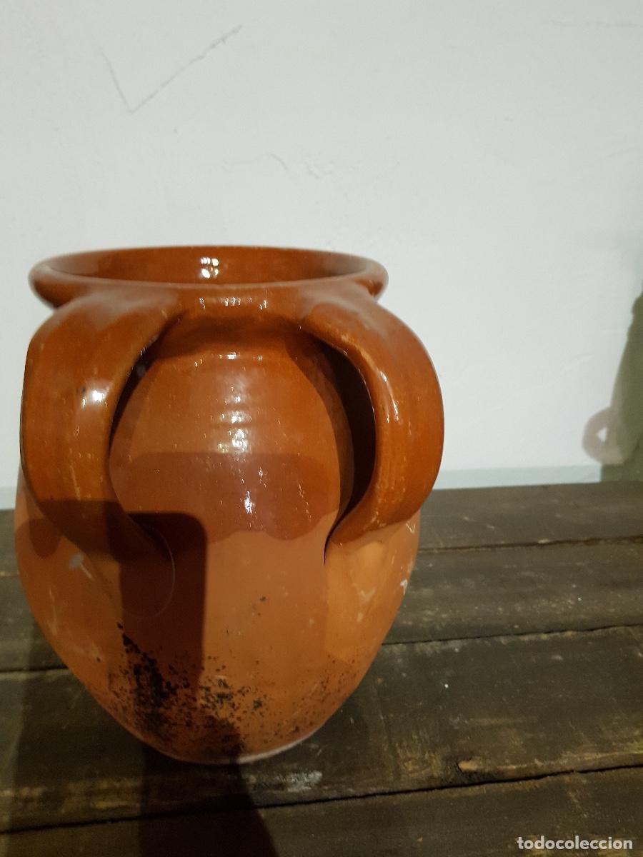 Antig&uuml;edades: PUCHERO BARRO ESMALTADO - Foto 3