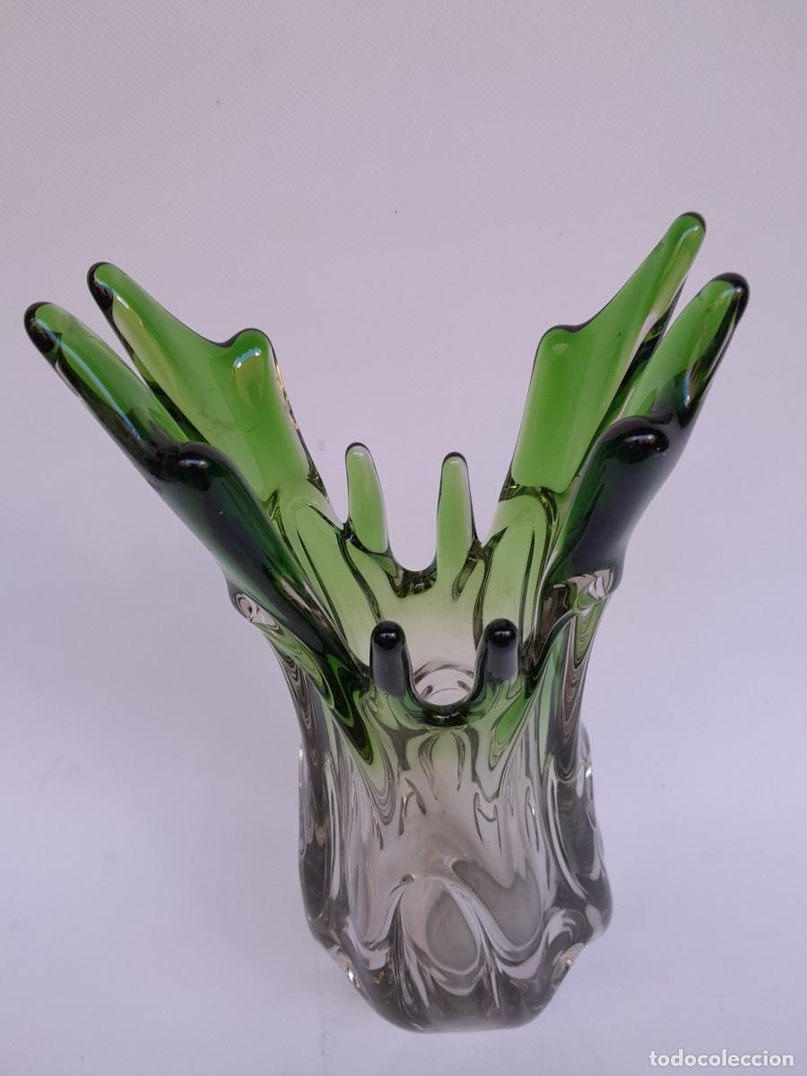 Antig&uuml;edades: jarron de cristal de murano- - Foto 2