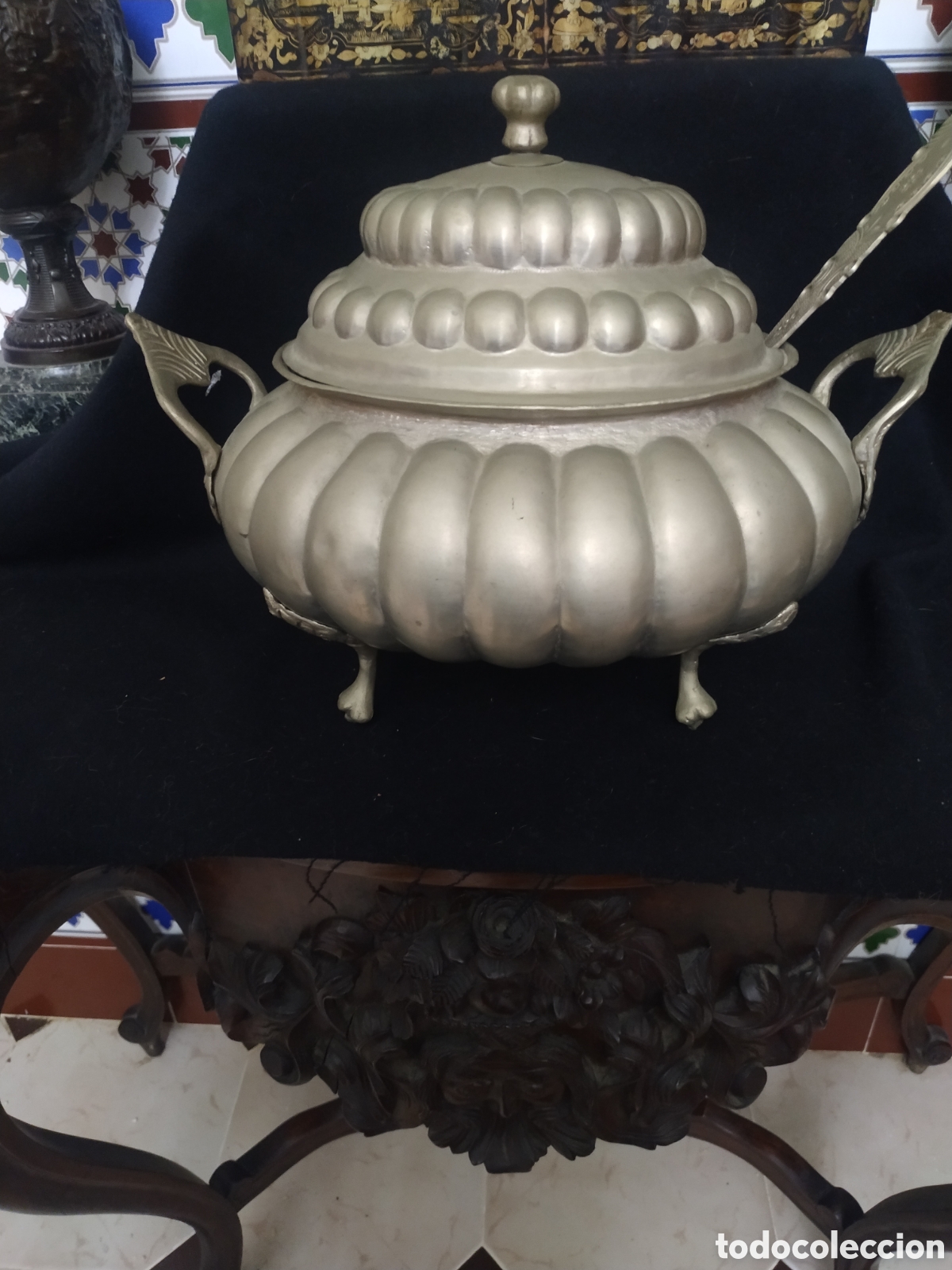 Antig&uuml;edades: Sopera en plata boliviana - Foto 2
