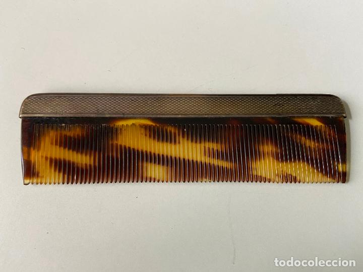 Antig&uuml;edades: 127.- Peine. Funda de plata. Marca 900 - Foto 1