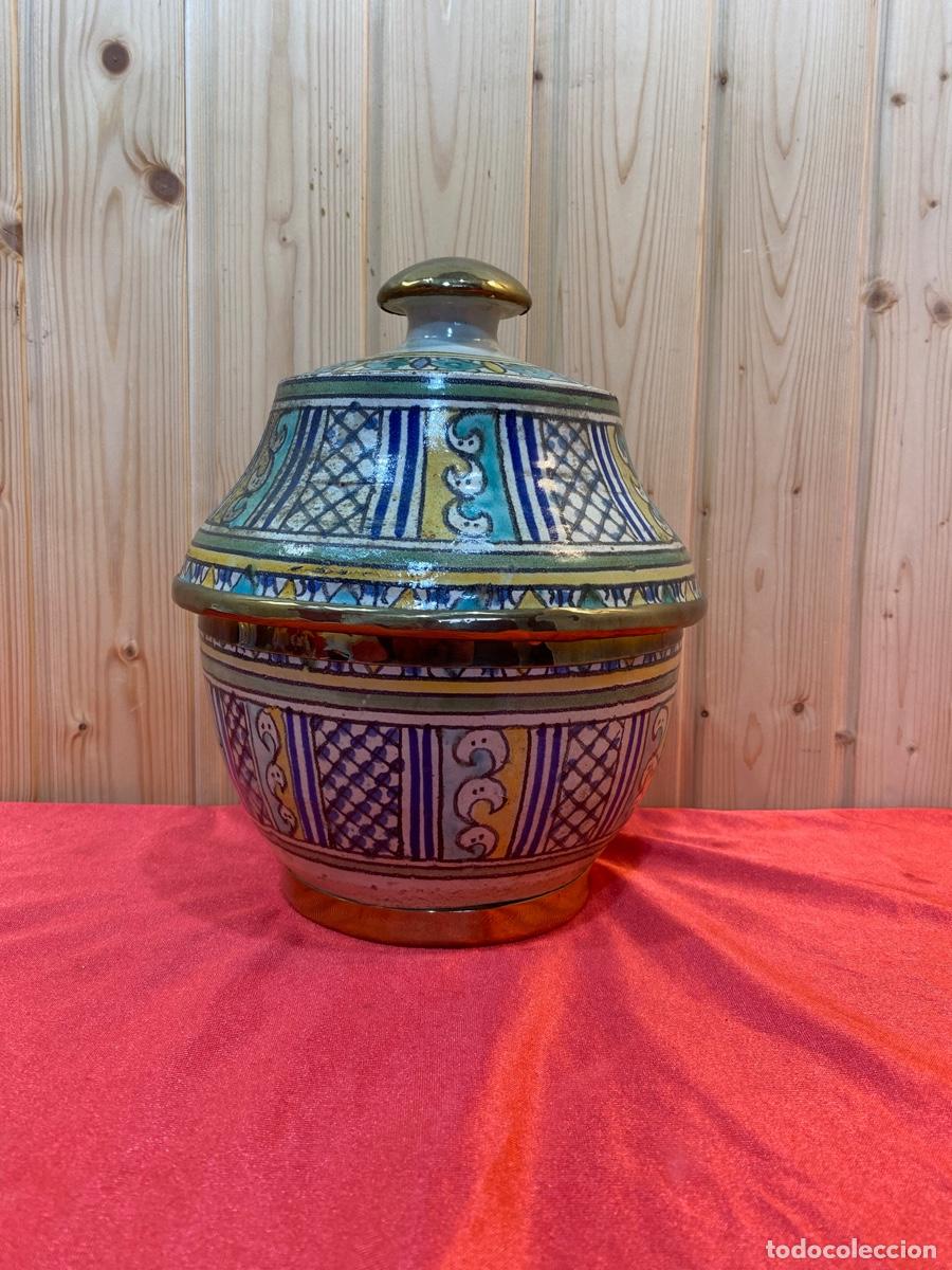 Antig&uuml;edades: JARRON DE CERAMICA ESMALTADA - Foto 3