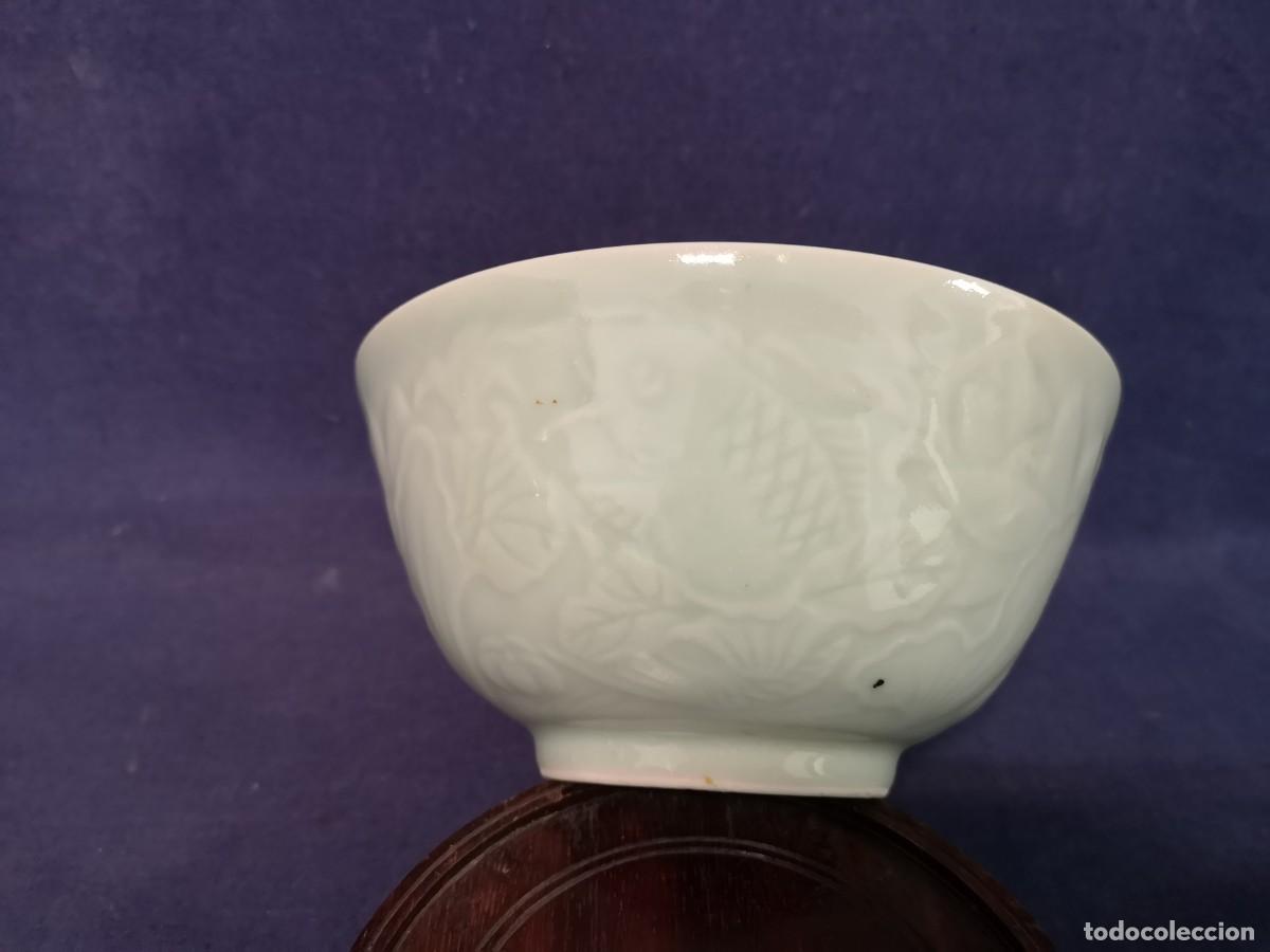 Antig&uuml;edades: CUENCO ORIENTAL PORCELANA CELADON - Foto 4