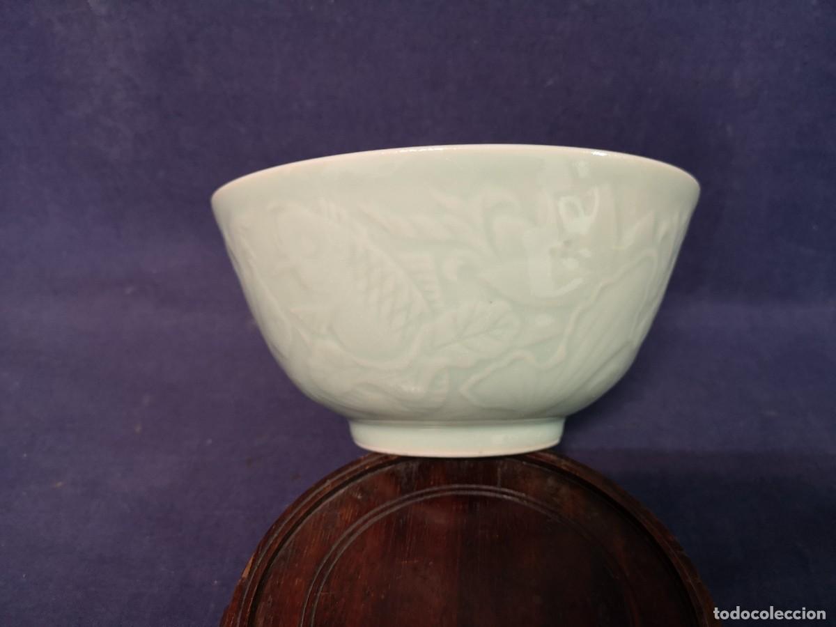 Antig&uuml;edades: CUENCO ORIENTAL PORCELANA CELADON - Foto 6
