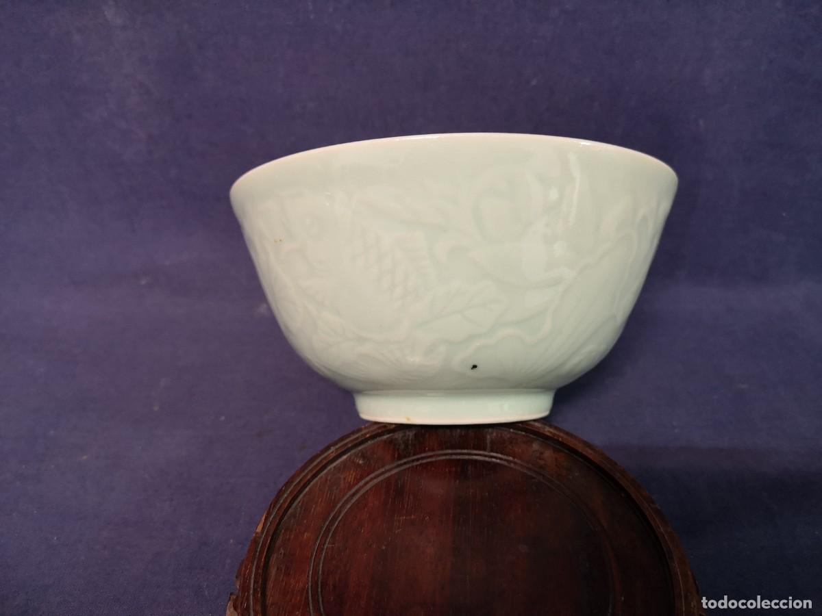 Antig&uuml;edades: CUENCO ORIENTAL PORCELANA CELADON - Foto 8