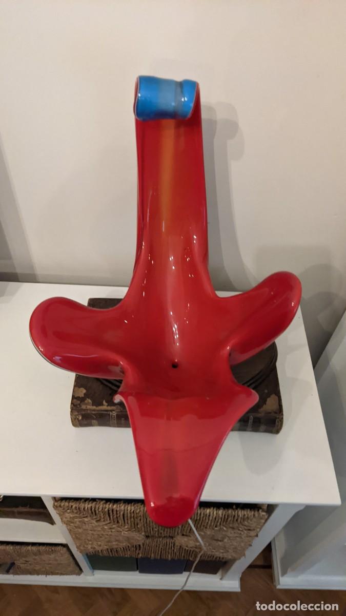 Antig&uuml;edades: CENTRO MESA MURANO ROJO AZUL - Foto 8