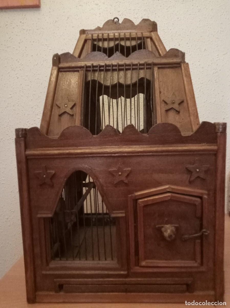 Antig&uuml;edades: Jaula antigua para p&aacute;jaros - Foto 2