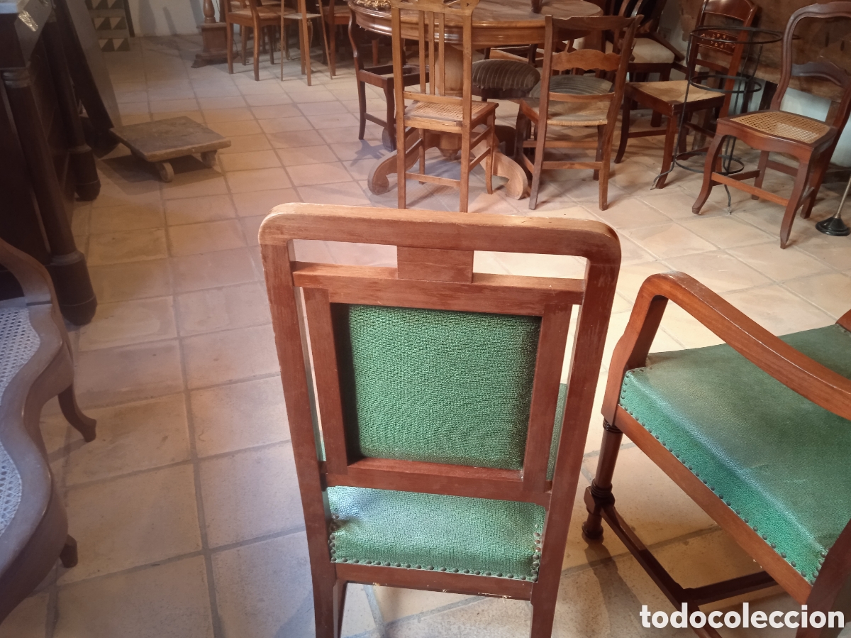 Antig&uuml;edades: Sill&oacute;n y silla de despacho - Foto 7