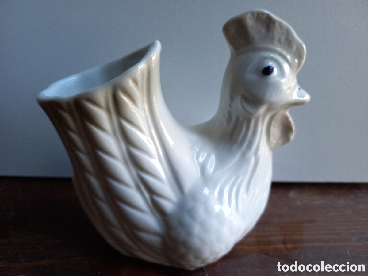 Oggetti Antichi: Gallina de porcelana palillero o pinchos de coleccion Espa&ntilde;a