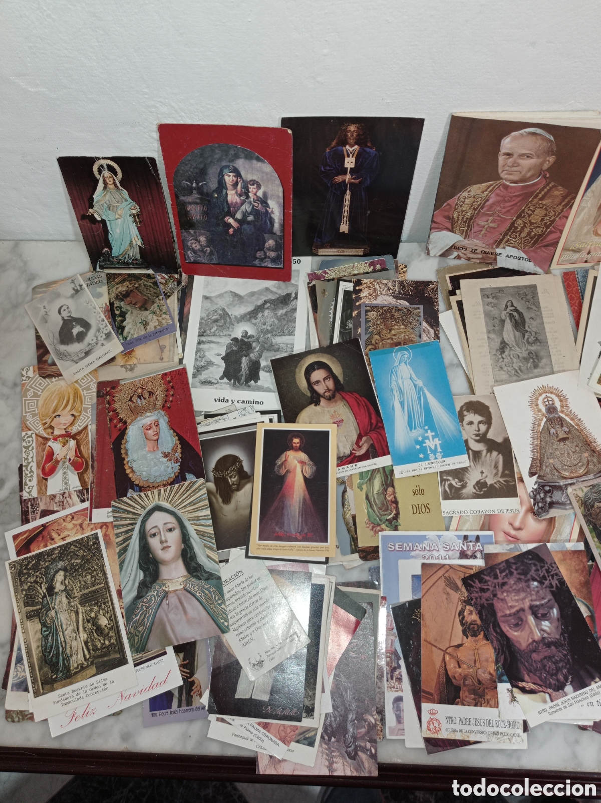 Antig&uuml;edades: LOTE CIENTOS ESTAMPITAS RELIGIOSAS - Foto 3