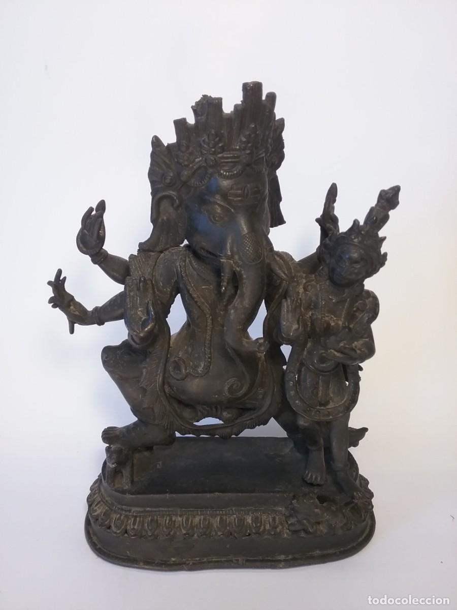 Antig&uuml;edades: ANTIGUA FIGURA DE GANESH - Foto 1
