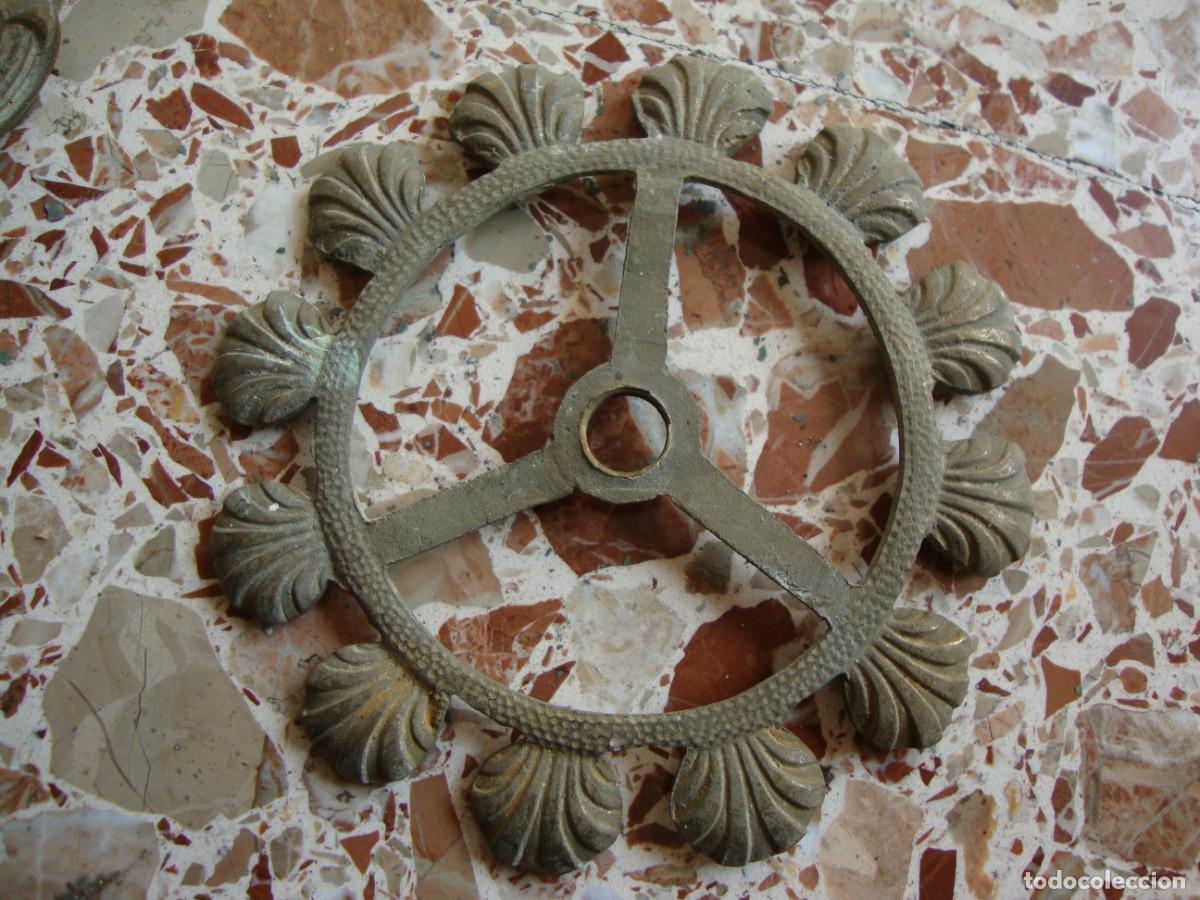 Antig&uuml;edades: LAMPARA DE BRONCE CON 5 BRAZOS - Foto 12