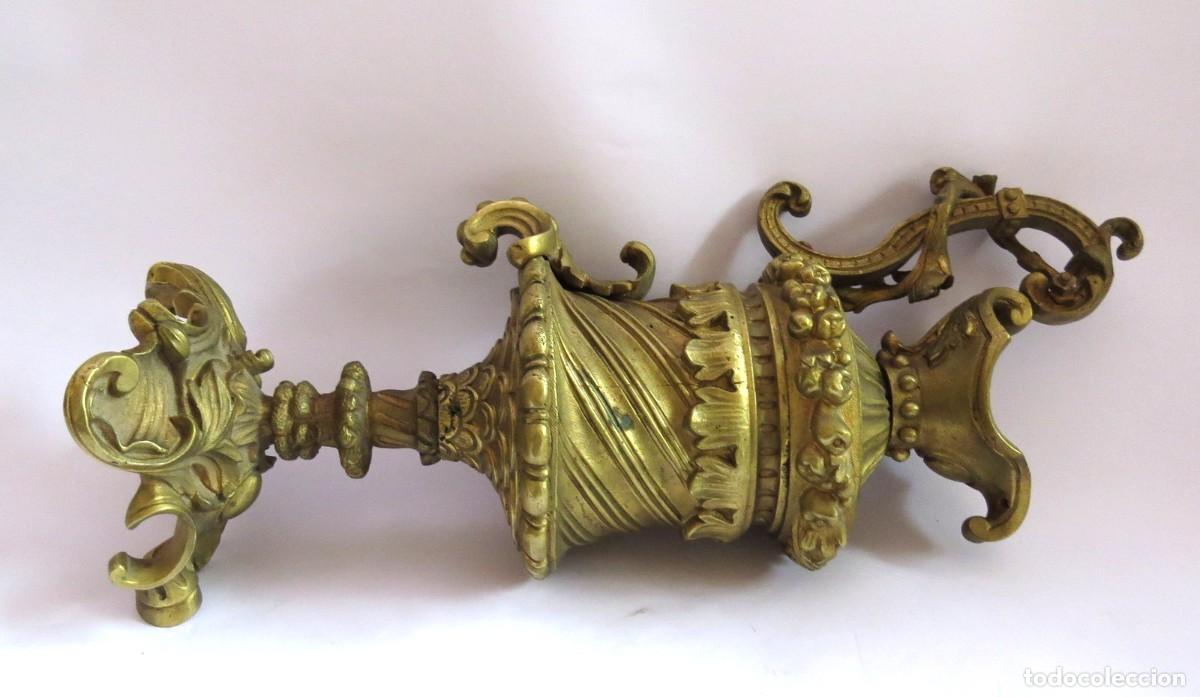 Antig&uuml;edades: JARRON DE BRONCE ANTIGUO ESTILO BAROCO- ROCOCO - Foto 11
