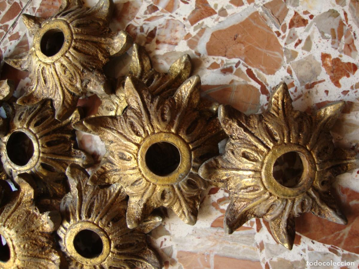 Antig&uuml;edades: LAMPARA DE BRONCE CON 9 BRAZOS - Foto 6