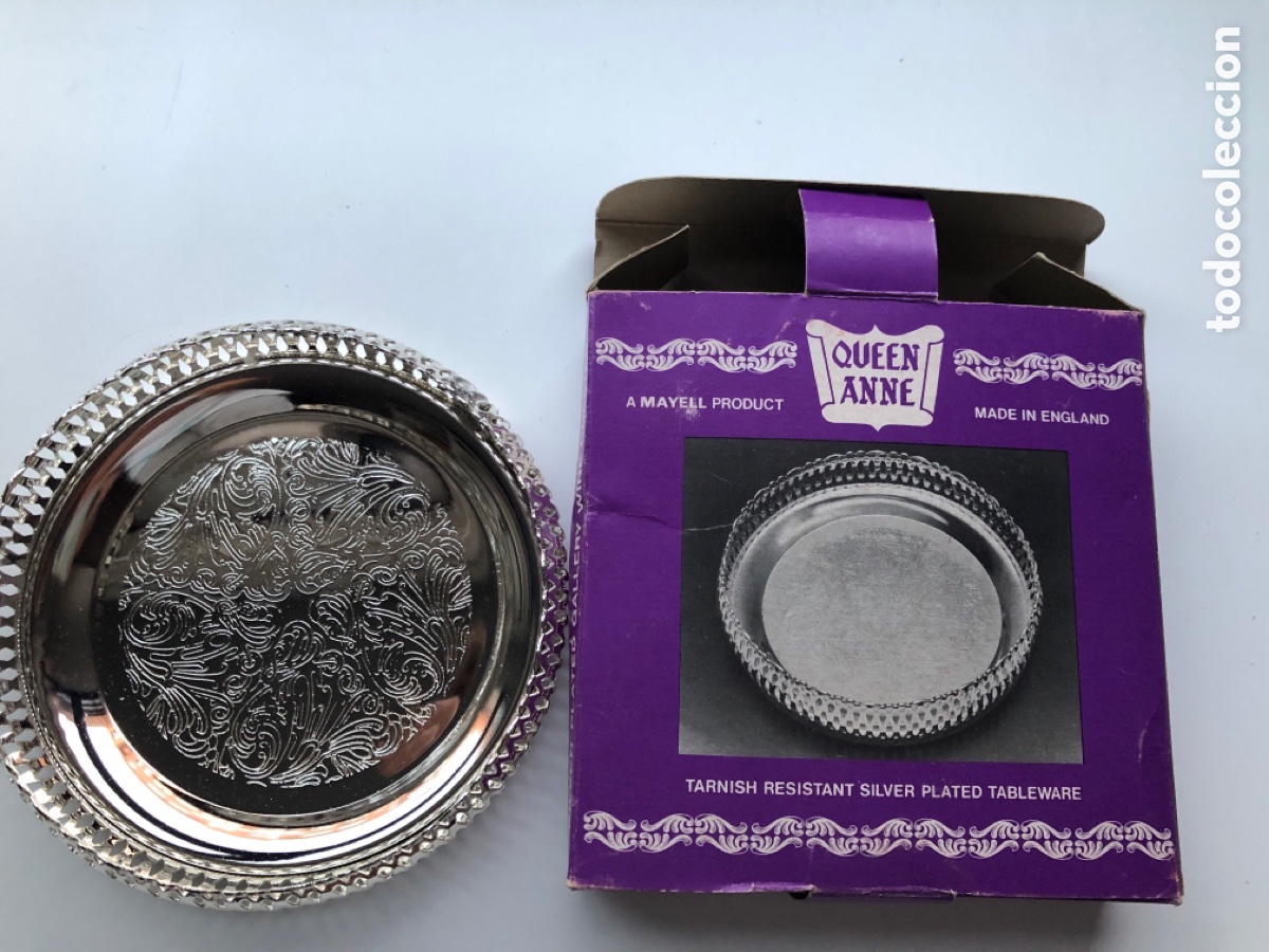 Antig&uuml;edades: Portabotella plata Queen Anne - Foto 2