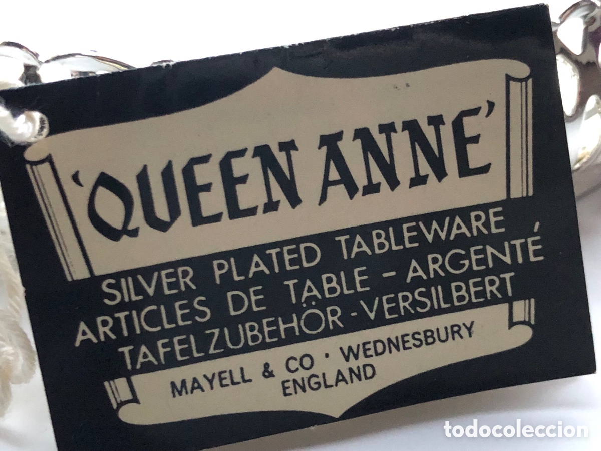 Antig&uuml;edades: Portabotella plata Queen Anne - Foto 5