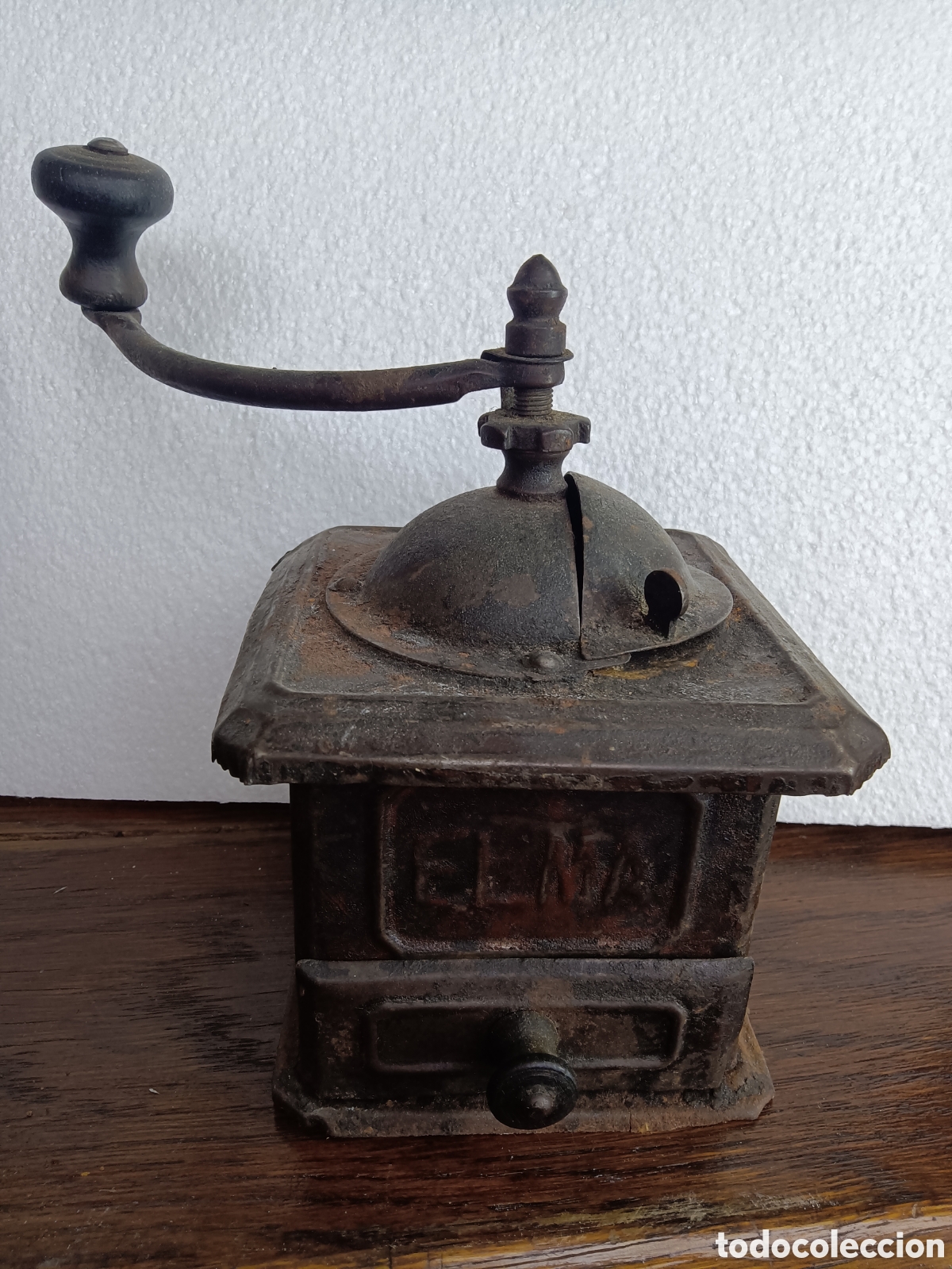 Antiguidades: MOLINILLO DE CAFE METALICO ELMA MODELO 00 COMPLETO Y FUNCIONANDO