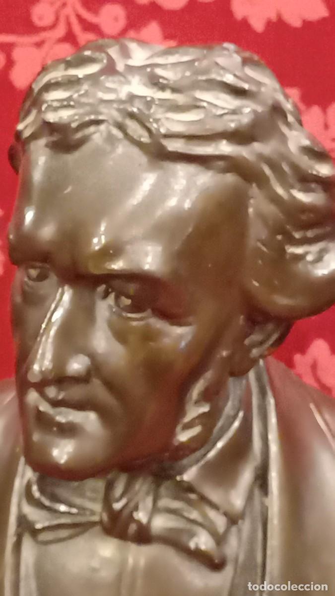 Antig&uuml;edades: Busto de Mozart en estuco bronc&iacute;neo - Foto 11