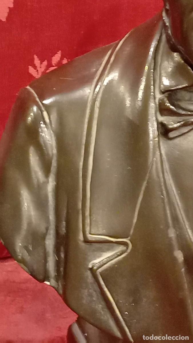 Antig&uuml;edades: Busto de Mozart en estuco bronc&iacute;neo - Foto 12