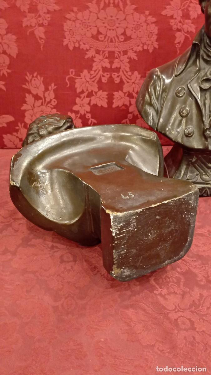 Antig&uuml;edades: Busto de Mozart en estuco bronc&iacute;neo - Foto 17