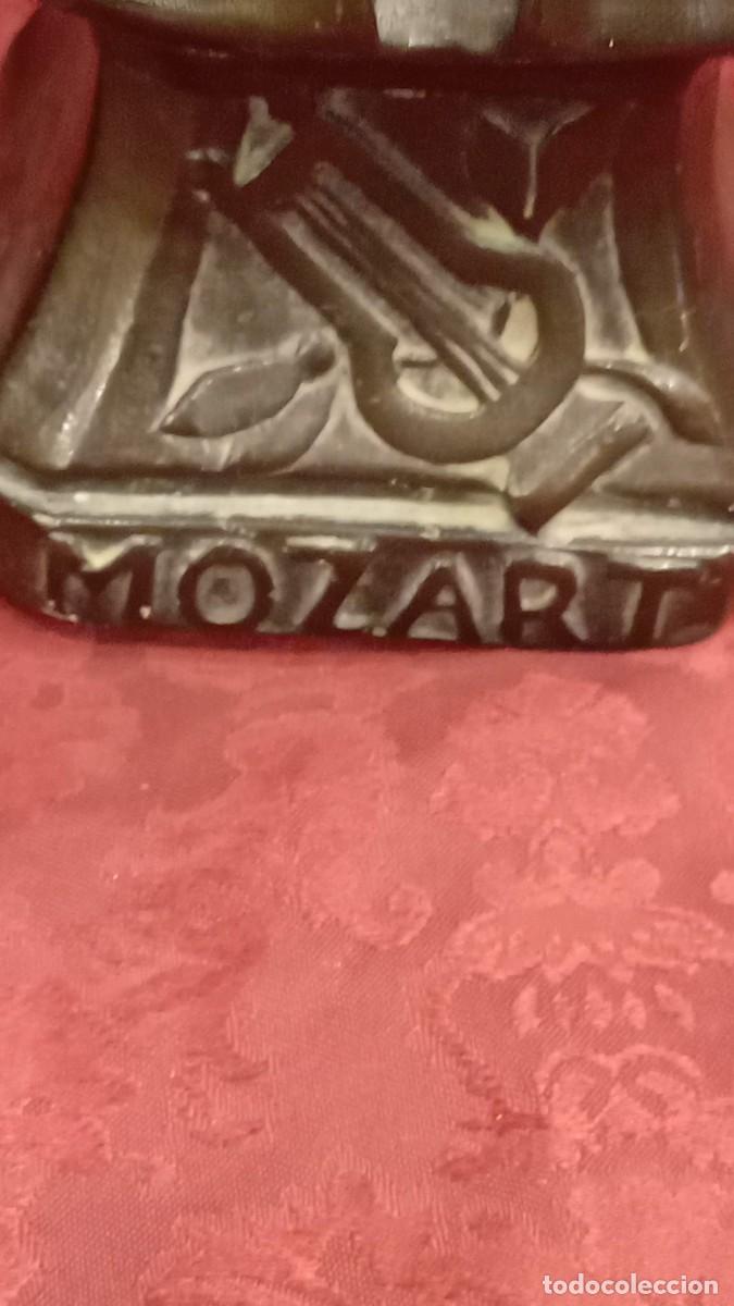 Antig&uuml;edades: Busto de Mozart en estuco bronc&iacute;neo - Foto 19