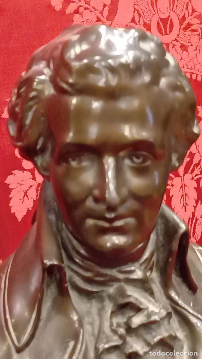 Antig&uuml;edades: Busto de Mozart en estuco bronc&iacute;neo - Foto 20